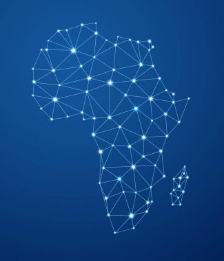 Mavi iletişim harita