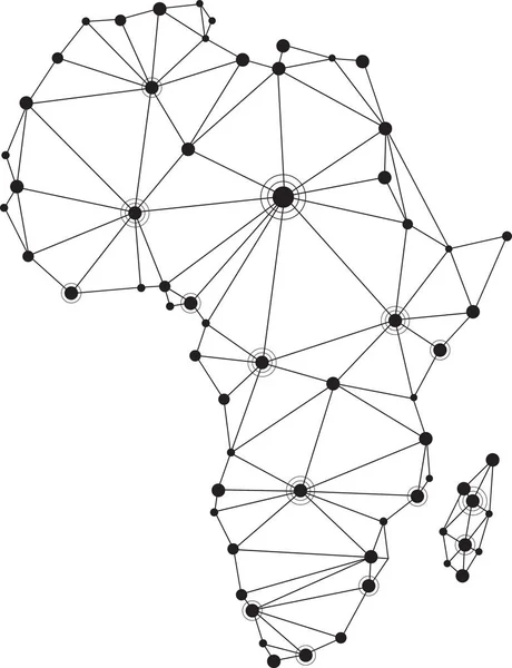 Resumo África mapa —  Vetores de Stock