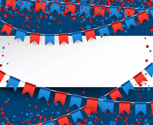 Fond de fête de l'indépendance avec des drapeaux . — Image vectorielle