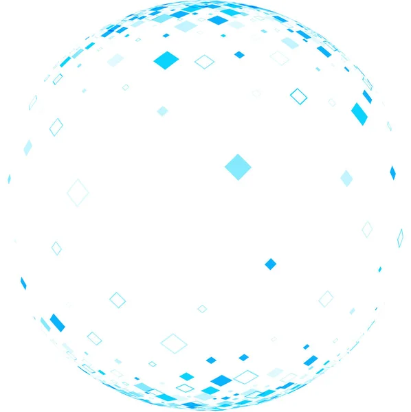 Mavi rhombs ile beyaz top. — Stok Vektör