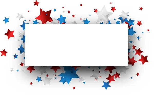 Självständighetsdagen bakgrund med stjärnor. — Stock vektor