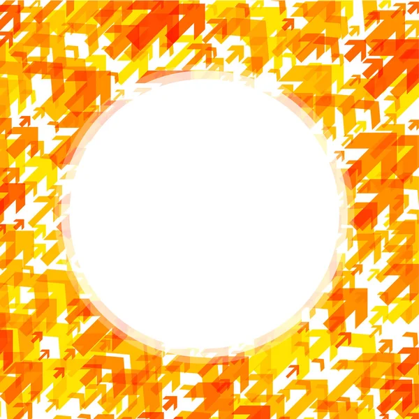 Orangefarbene Pfeile — Stockvektor