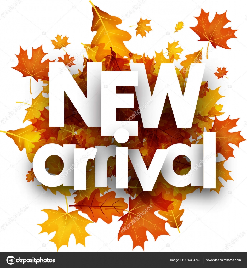 Autumn New Arrival Poster With Leaves Stock Vector C Maxborovkov 165304742