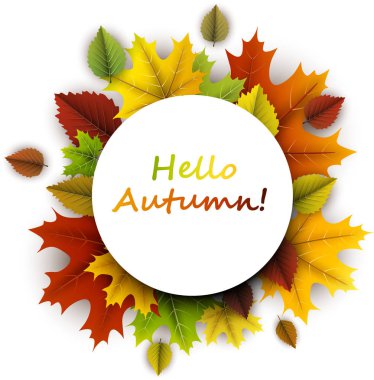 Merhaba sonbahar kartı.