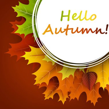 Merhaba sonbahar kartı.