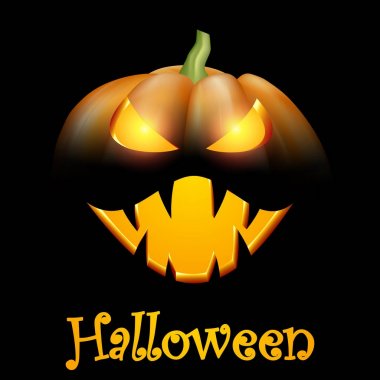 Cadılar Bayramı Balkabağı kartıyla