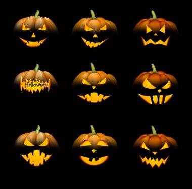 Halloween pumpkins ayarla
