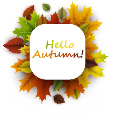 Merhaba sonbahar kartı.