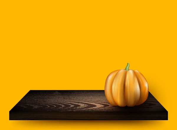 Banner de Halloween con calabaza — Archivo Imágenes Vectoriales