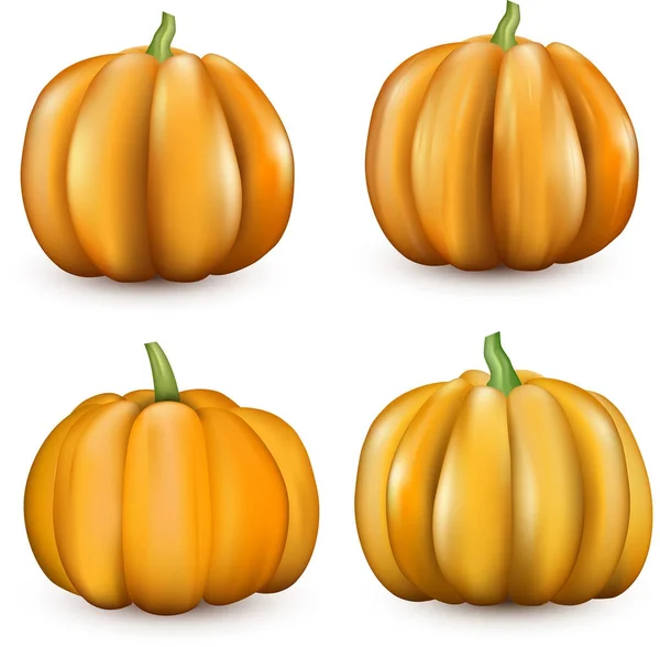 Bannière Halloween avec citrouilles — Image vectorielle