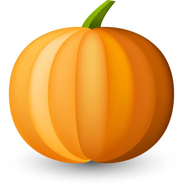 Orange halloween pumpkin — Stock Vector
