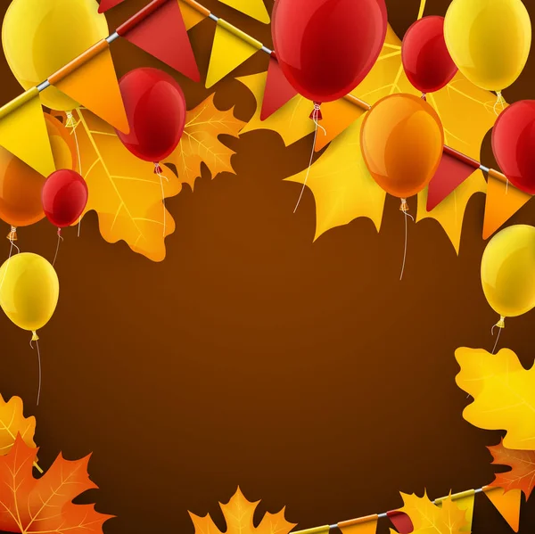 Colorful autumn banner — Stock Vector