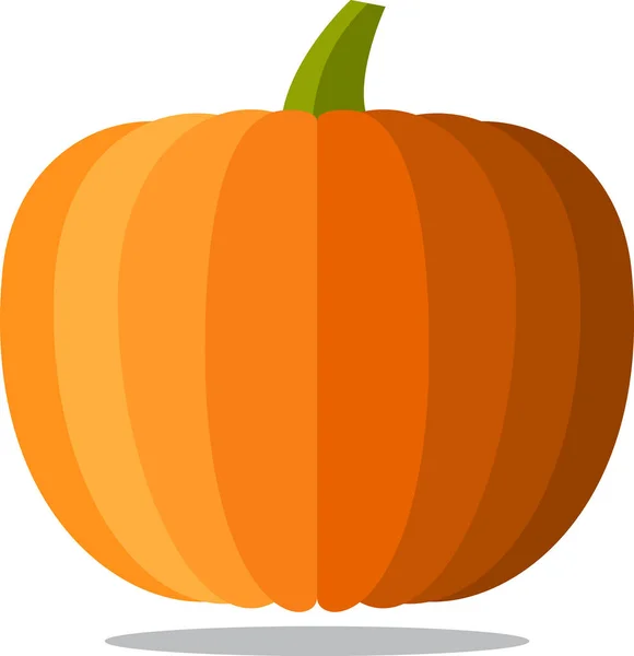 Orangener Halloween-Kürbis — Stockvektor