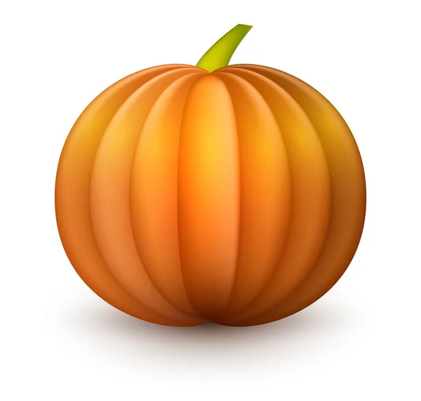 Zucca di Halloween arancione — Vettoriale Stock