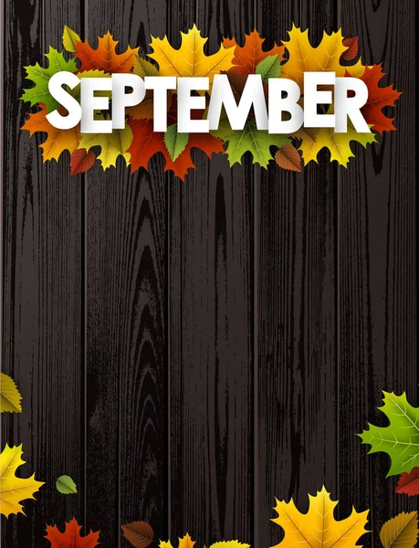 Kleurrijke herfst Banner — Stockvector