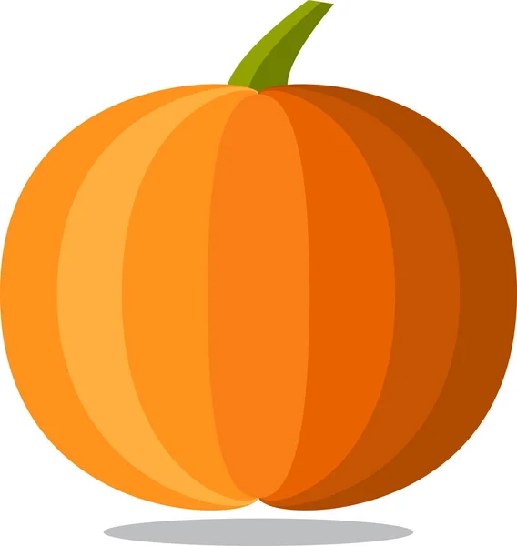 Orangener Halloween-Kürbis — Stockvektor