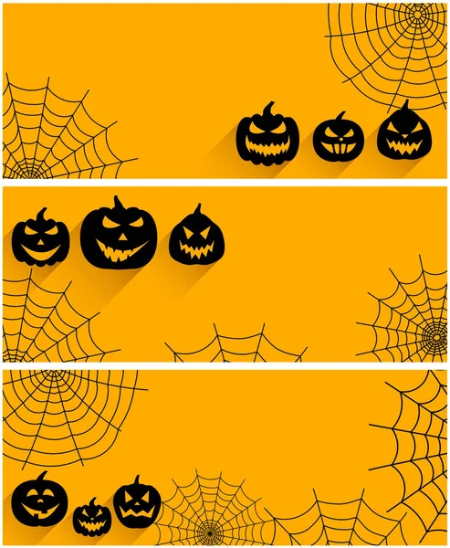 Halloween banners set — Stock Vector