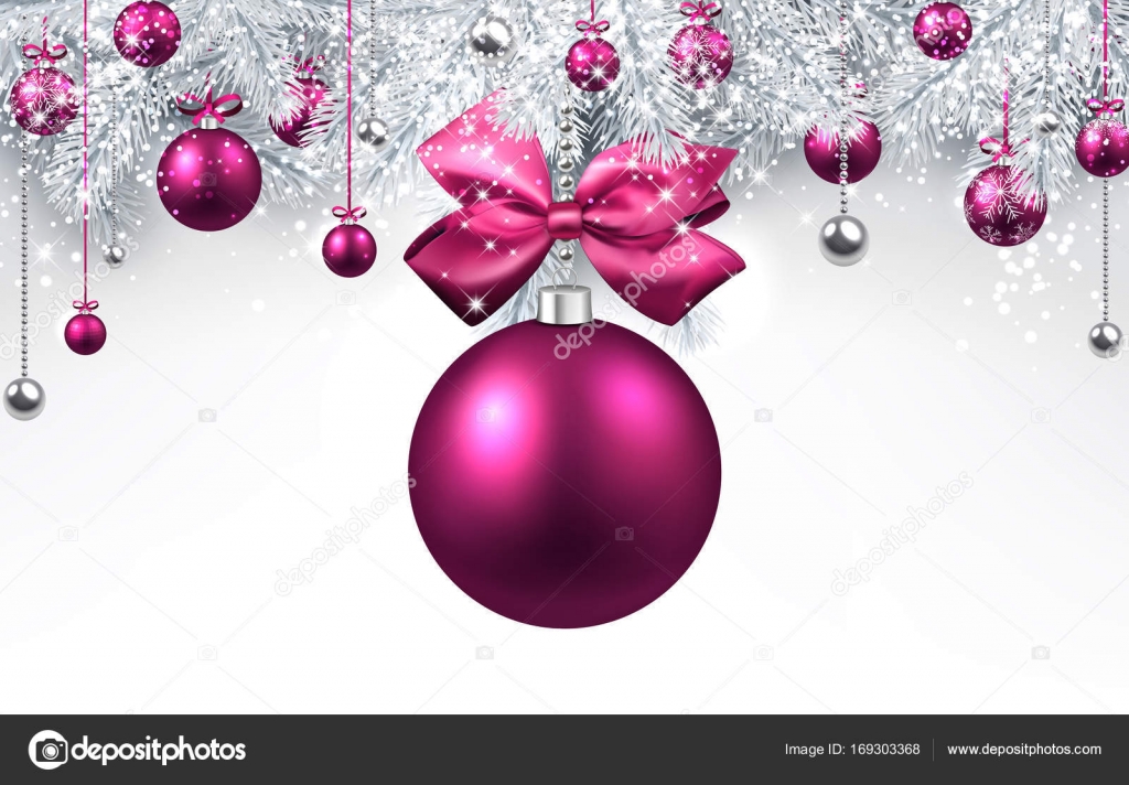 roze kerstballen — Stockvector © Maxborovkov 169303368