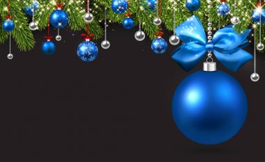 çam dalları ile arka plan.