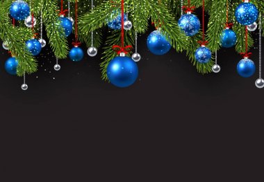 çam dalları ile arka plan.