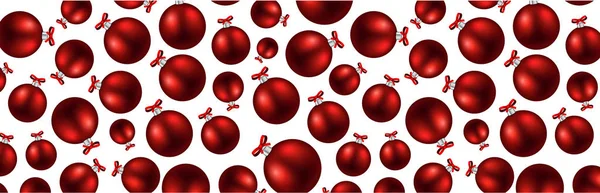 Red Christmas balls — Stock Vector