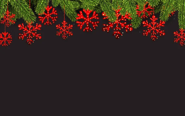 Kırmızı soyut kar taneleri