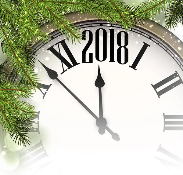 Saat ve çam dalları