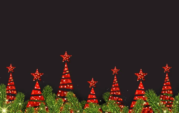 Árboles de Navidad abstractos — Archivo Imágenes Vectoriales