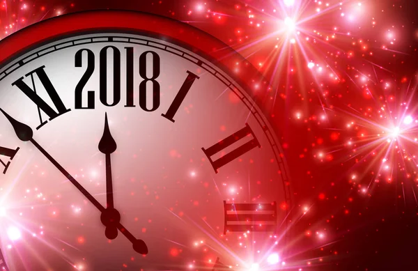 Yeni yıl arka plan ile masa saati