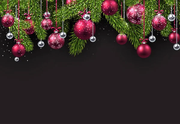 çam dalları ile arka plan.