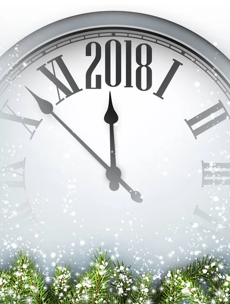 Saat ve çam dalları