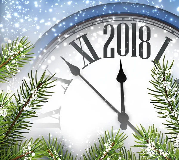 Saat ve çam dalları