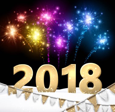 2018 yeni yıl Festival arka plan