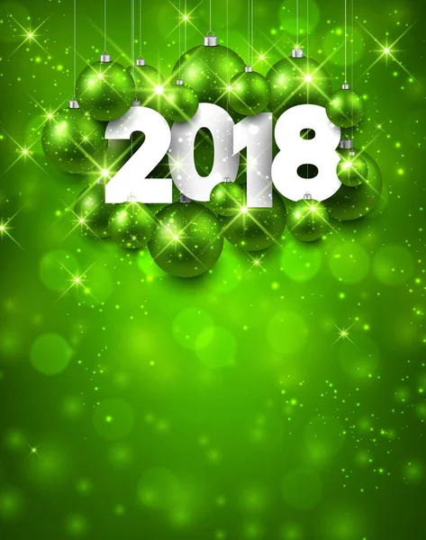 2018 Año Nuevo fondo festivo — Vector de stock