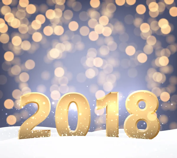 Tło uroczysty nowy rok 2018 — Wektor stockowy