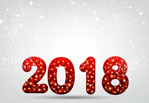 Νέο έτος 2018 εορταστική φόντο — Διανυσματικό Αρχείο