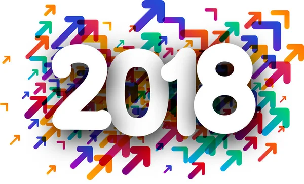 2018 Новорічний святковий фон — стоковий вектор