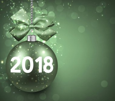 2018 yeni yıl bayram kartı