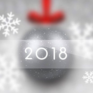 Bulanık 2018 yeni yıl kartı