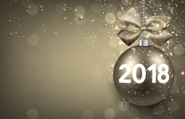 2018 yeni yıl bayram kartı