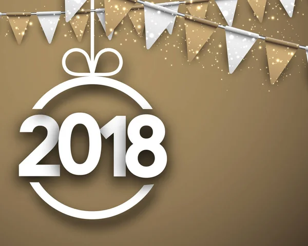 Новогодний праздник 2018 года — стоковый вектор