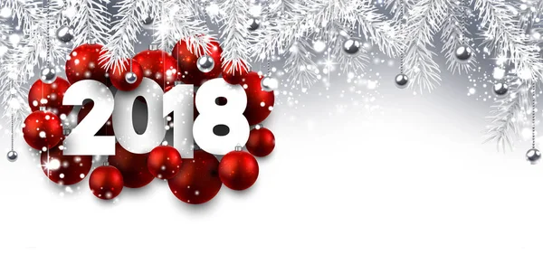 Новогодний праздник 2018 года — стоковый вектор