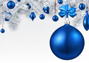 Yılbaşı toplarıyla arka plan