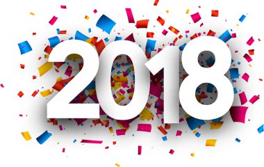 Festival arka plan üzerinde 2018 metin