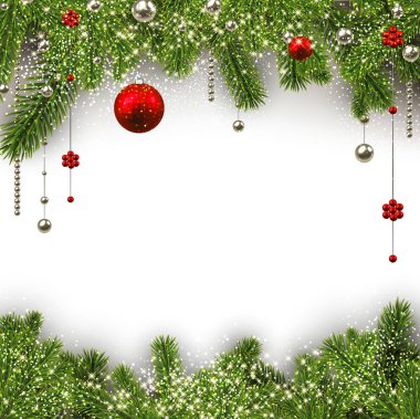 çam dalları ile arka plan