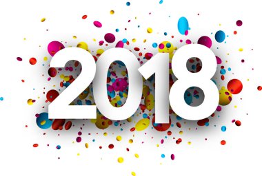 Festival arka plan üzerinde 2018 metin