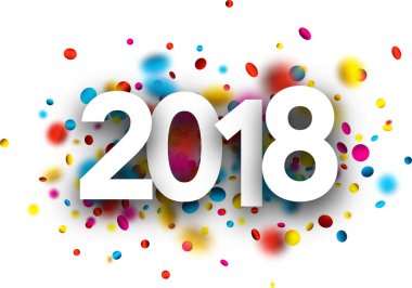 Festival arka plan üzerinde 2018 metin