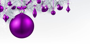 Yılbaşı toplarıyla arka plan