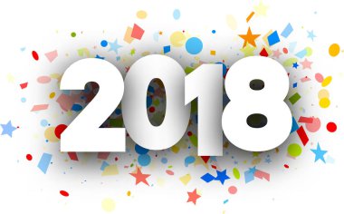 Festival arka plan üzerinde 2018 metin