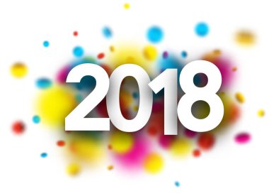 Festival arka plan üzerinde 2018 metin